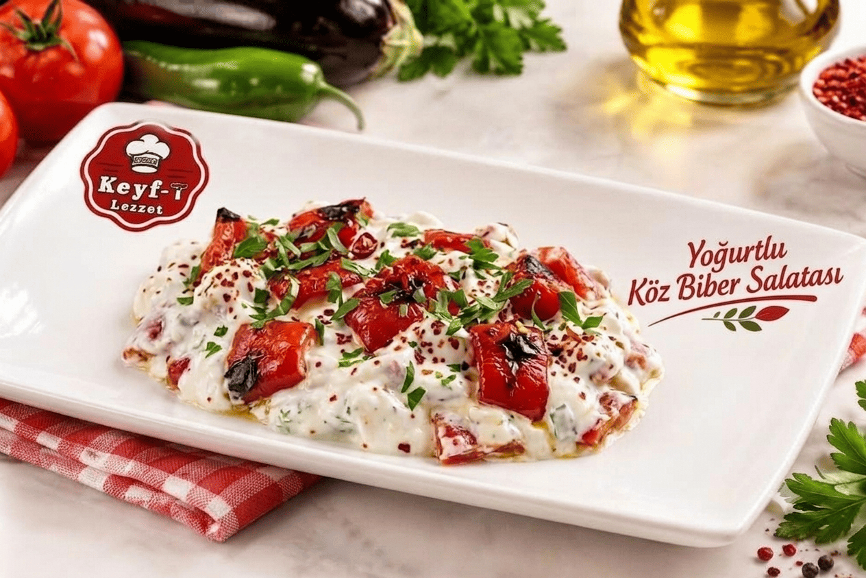 Yoğurtlu Köz Biber Salatası